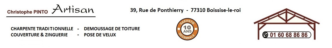 PINTO Christophe – Charpente – Couverture